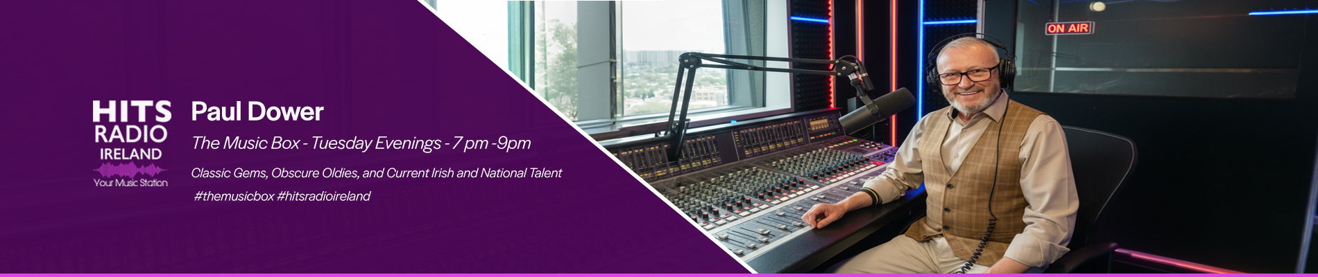 Paul Dower Hits Radio Ireland The Music Box